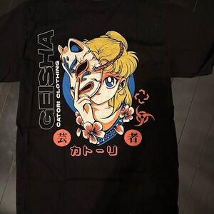 Catori Geisha Sailor Moon Black T-Shirt